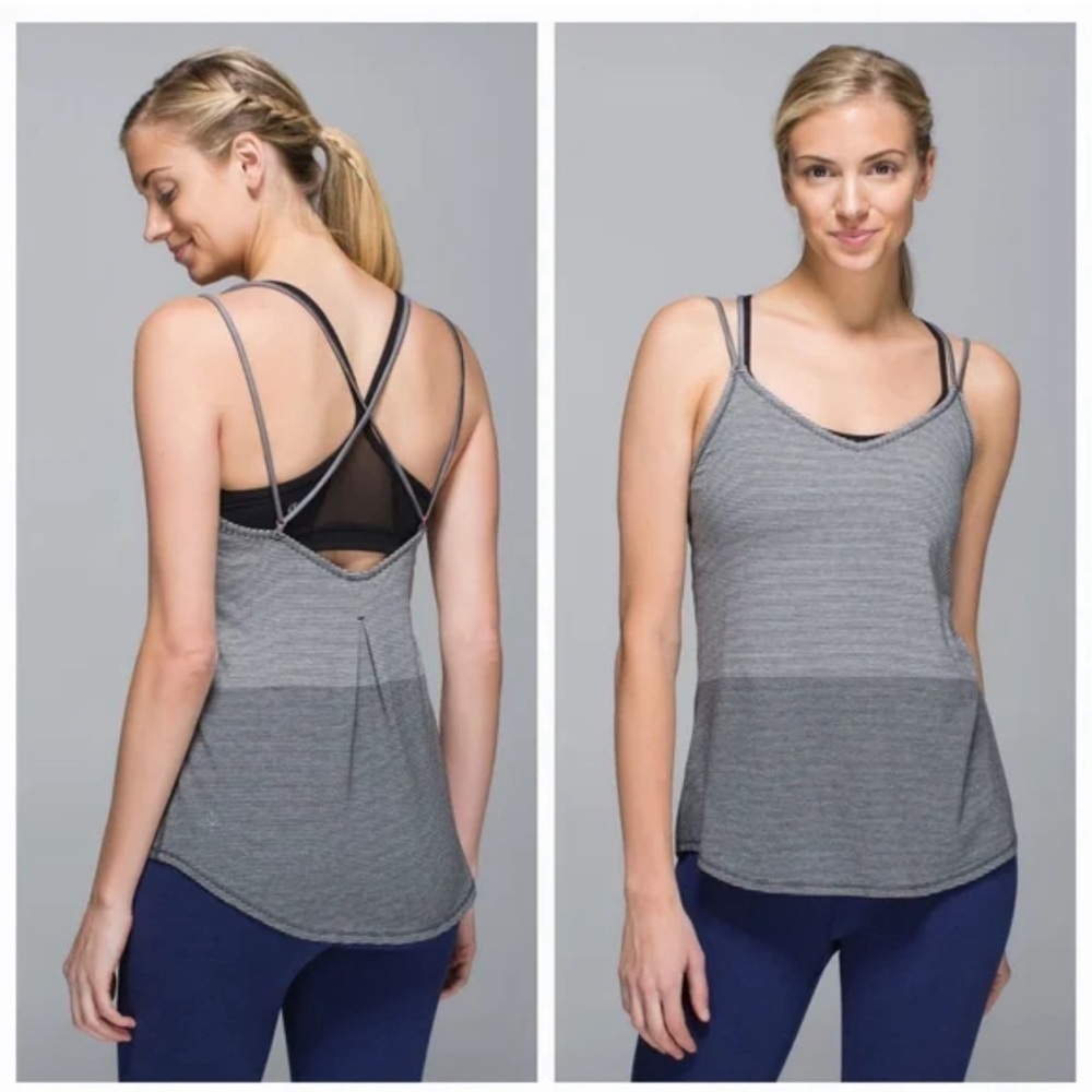 Lululemon Tank Top Size 10 Divided Stripe